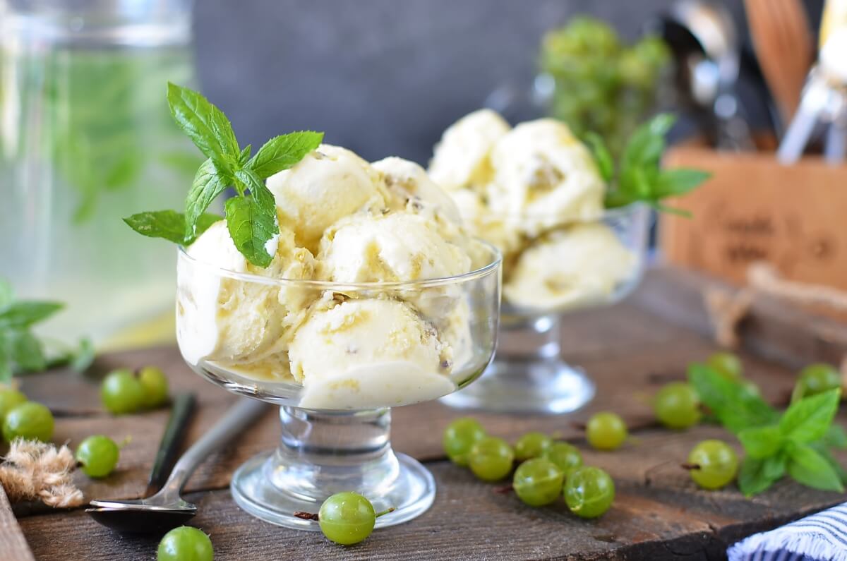Gooseberry Ice Cream